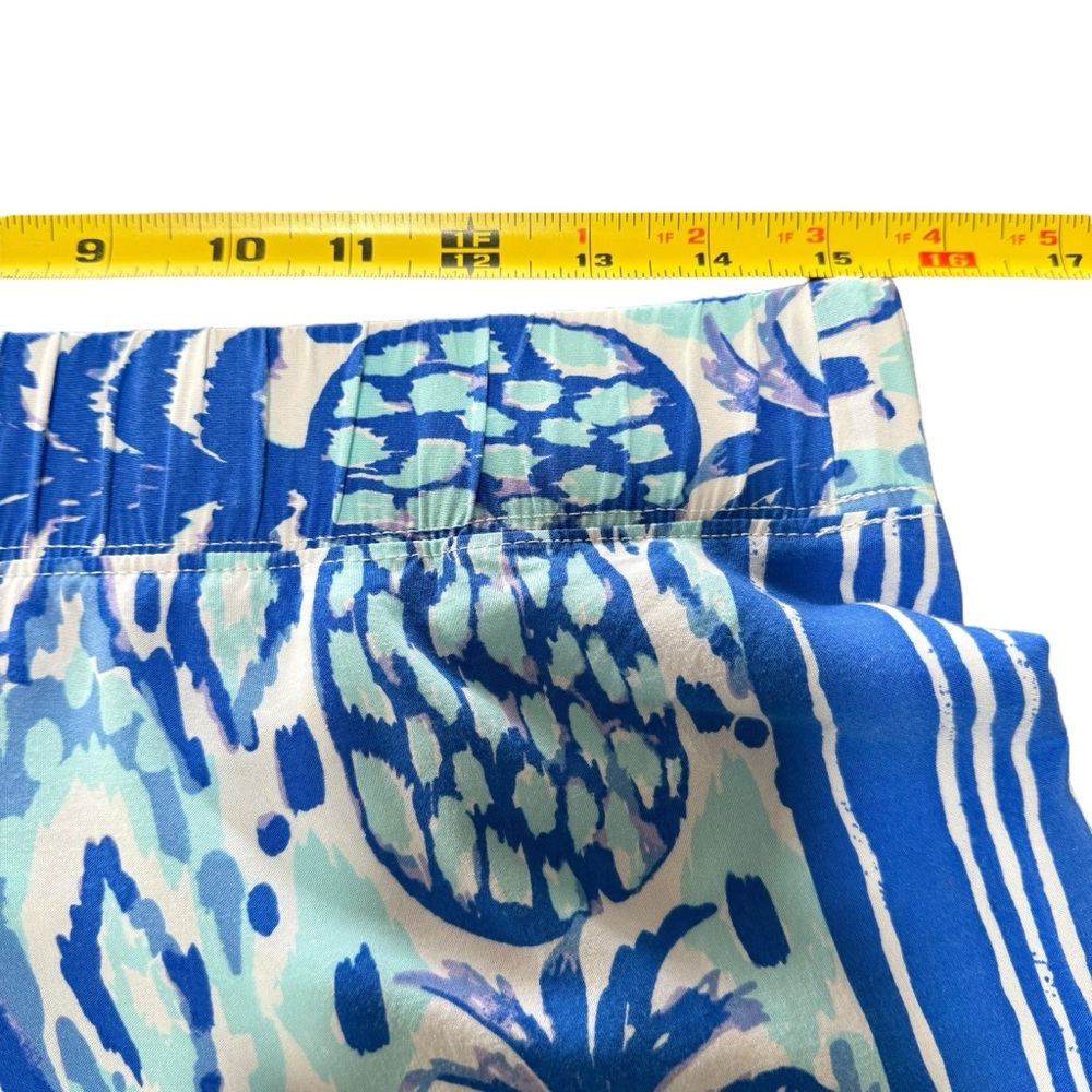 Lilly Pulitzer Bal Harbor Palazzo Pants Pineapple Design Boho Vacation Travel S - Picture 12 of 12